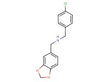 (1,3-benzodioxol-5-ylmethyl)(4-chlorobenzyl)amine