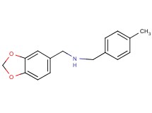 (1,3-benzodioxol-5-ylmethyl)(4-methylbenzyl)amine