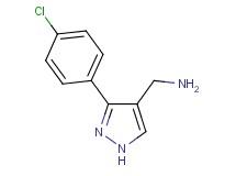 1-[3-(4-chlorophenyl)-1H-pyrazol-4-yl]methanamine