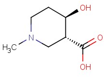 trans-4-hydroxy-1-methylpiperidine-3-carboxylic acid