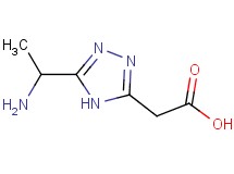 [5-(1-aminoethyl)-4H-1,2,4-triazol-3-yl]acetic acid