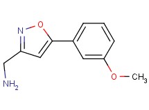 1-[5-(3-methoxyphenyl)-3-isoxazolyl]methanamine