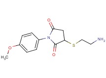 3-[(2-aminoethyl)thio]-1-(4-methoxyphenyl)pyrrolidine-2,5-dione
