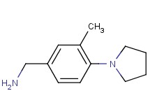 1-[3-methyl-4-(1-pyrrolidinyl)phenyl]methanamine