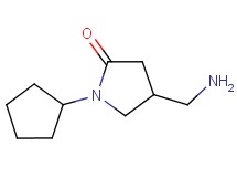 4-(aminomethyl)-1-cyclopentylpyrrolidin-2-one