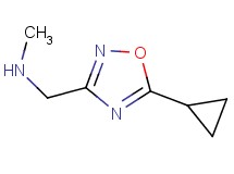 1-(5-cyclopropyl-1,2,4-oxadiazol-3-yl)-N-methylmethanamine