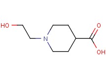 1-(2-hydroxyethyl)-4-piperidinecarboxylic acid
