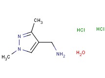 [(1,3-dimethyl-1H-pyrazol-4-yl)methyl]amine dihydrochloride hydrate