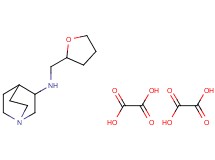 N-(tetrahydro-2-furanylmethyl)quinuclidin-3-amine diethanedioate
