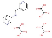 N-(3-pyridinylmethyl)quinuclidin-3-amine triethanedioate