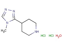 4-(4-methyl-4H-1,2,4-triazol-3-yl)piperidine dihydrochloride hydrate
