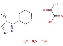 3-(4-methyl-4H-1,2,4-triazol-3-yl)piperidine oxalate trihydrate