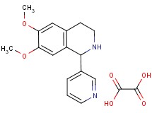 6,7-dimethoxy-1-(3-pyridinyl)-1,2,3,4-tetrahydroisoquinoline oxalate