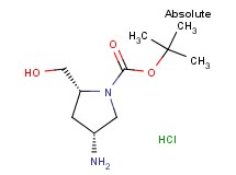 tert-butyl (2R,4R)-4-amino-2-(hydroxymethyl)-1-pyrrolidinecarboxylate hydrochloride