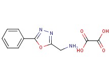 [(5-phenyl-1,3,4-oxadiazol-2-yl)methyl]amine oxalate