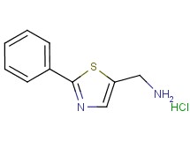 [(2-phenyl-1,3-thiazol-5-yl)methyl]amine hydrochloride