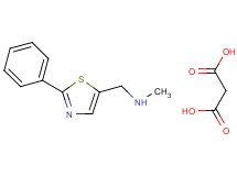 N-methyl-1-(2-phenyl-1,3-thiazol-5-yl)methanamine malonate (salt)
