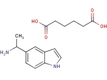 [1-(1H-indol-5-yl)ethyl]amine - hexanedioic acid (2:1)