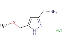 {[5-(methoxymethyl)-1H-pyrazol-3-yl]methyl}amine hydrochloride
