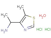 [1-(5-methyl-1,3-thiazol-4-yl)ethyl]amine dihydrochloride hydrate