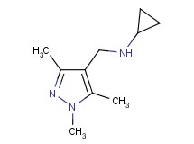 N-[(1,3,5-trimethyl-1H-pyrazol-4-yl)methyl]cyclopropanamine