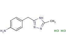 {4-[(5-methyl-4H-1,2,4-triazol-3-yl)methyl]phenyl}amine dihydrochloride