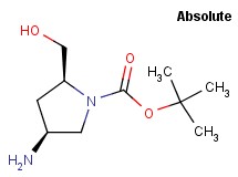 tert-butyl (2S,4S)-4-amino-2-(hydroxymethyl)-1-pyrrolidinecarboxylate