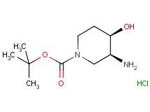 tert-butyl cis-3-amino-4-hydroxy-1-piperidinecarboxylate hydrochloride