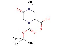 1-(tert-butoxycarbonyl)-4-methyl-5-oxo-2-piperazinecarboxylic acid 1-(tert-butoxycarbonyl)-4-methyl-5-oxo-2-piperazinecarboxylic acid