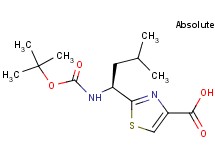 2-{(1S)-1-[(tert-butoxycarbonyl)amino]-3-methylbutyl}-1,3-thiazole-4-carboxylic acid