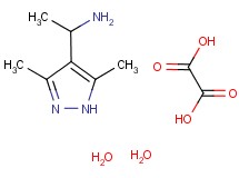 [1-(3,5-dimethyl-1H-pyrazol-4-yl)ethyl]amine oxalate dihydrate
