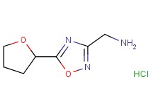 1-[5-(tetrahydro-2-furanyl)-1,2,4-oxadiazol-3-yl]methanamine hydrochloride