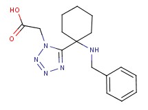 {5-[1-(benzylamino)cyclohexyl]-1H-tetrazol-1-yl}acetic acid