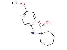 1-[(4-methoxyphenyl)amino]cyclohexanecarboxylic acid