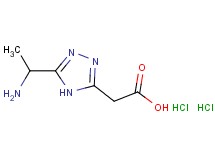 [5-(1-aminoethyl)-4H-1,2,4-triazol-3-yl]acetic acid dihydrochloride