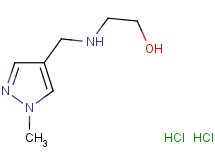 2-{[(1-methyl-1H-pyrazol-4-yl)methyl]amino}ethanol dihydrochloride