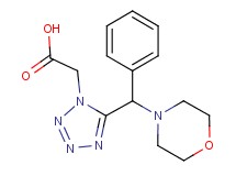 {5-[morpholin-4-yl(phenyl)methyl]-1H-tetrazol-1-yl}acetic acid