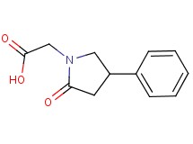 (2-oxo-4-phenylpyrrolidin-1-yl)acetic acid