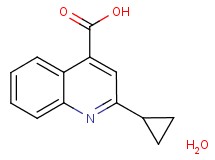2-cyclopropyl-4-quinolinecarboxylic acid hydrate