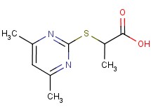 2-[(4,6-dimethylpyrimidin-2-yl)thio]propanoic acid