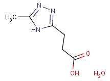 3-(5-methyl-4H-1,2,4-triazol-3-yl)propanoic acid hydrate