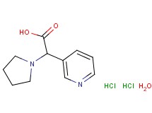 3-pyridinyl(1-pyrrolidinyl)acetic acid dihydrochloride hydrate