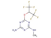 N-methyl-6-[2,2,2-trifluoro-1-(trifluoromethyl)ethoxy]-1,3,5-triazine-2,4-diamine