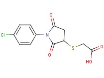 {[1-(4-chlorophenyl)-2,5-dioxopyrrolidin-3-yl]thio}acetic acid