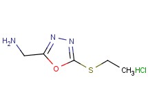 {[5-(ethylthio)-1,3,4-oxadiazol-2-yl]methyl}amine hydrochloride