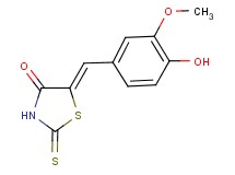 5-(4-hydroxy-3-methoxybenzylidene)-2-thioxo-1,3-thiazolidin-4-one