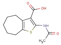 2-(acetylamino)-5,6,7,8-tetrahydro-4H-cyclohepta[b]thiophene-3-carboxylic acid