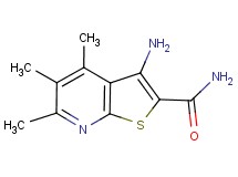 3-amino-4,5,6-trimethylthieno[2,3-b]pyridine-2-carboxamide