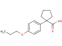 1-(4-propoxyphenyl)cyclopentanecarboxylic acid