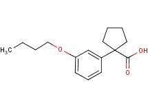 1-(3-butoxyphenyl)cyclopentanecarboxylic acid